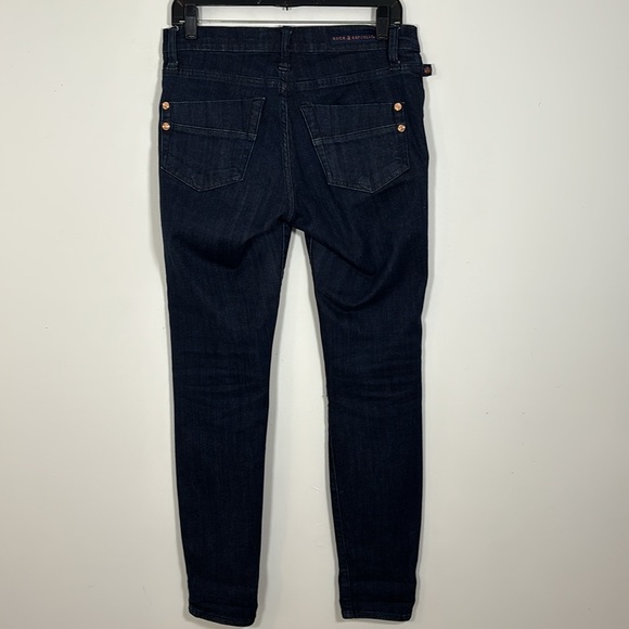 Rock & Republic Kashmiere  Denim Jean 8 Stretch Dark Skinny Slimming - Picture 7 of 8